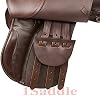 Sillín Inglés Laiba Emporium | Cuero para Todo Uso, Sendero, Exhibición y Equitación (Talla de Asiento 12" a 18") 6