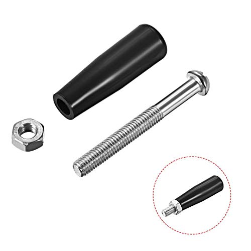 BOZONLI Clamping Handles Screw Knobs Handgrips, M8 Threaded Bakelite Carbon Steel Revolving Handle Grip 3pcs - Image 3