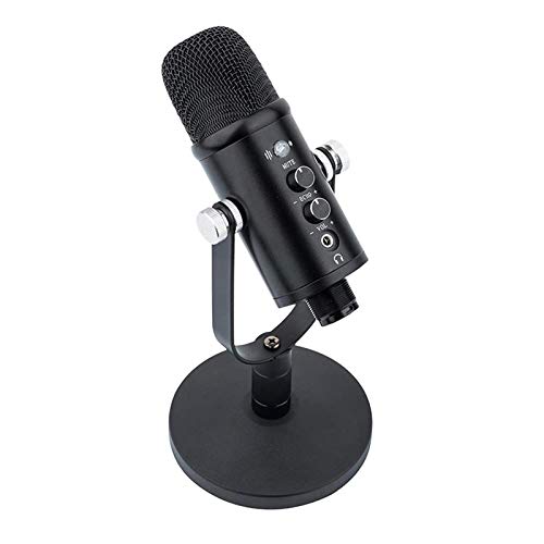 rebirthesame Professionelles USB Mikrofon Professionelles USB-Kondensatormikrofon Mit Wechselbarer Richtcharakteristik…