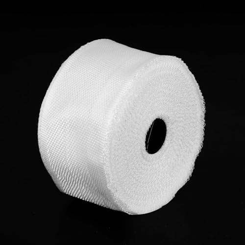 Image of MECCANIXITY 1pcs Fiberglass Cloth Tape 30m(33 Yard) x50mmx0.15mm C Glass Fiber Fiberglass Mesh Glass Fiber Mesh Woven Fiberglass Fabrics Insulation Tape for Reinforcement Repair