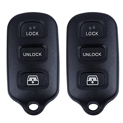 Replacement Keyless Remote Key Fob fit for 1999-2009 Toyota 4Runner 2001-2008 Sequoia FCC ID:HYQ12BAN HYQ12BBX HYQ1512Y (Pack of 2)