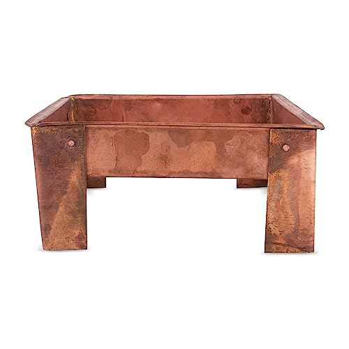 Image of ALODIE - Havan kund Pure Copper Hawan Kund with Handle On Both Side, for Yagya Kund fro Puja & Poojan Purpose 6 Inches