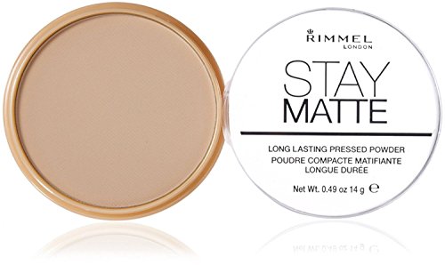 Rimmel Stay Matte Pressed Powder, Transparent [001], 0.49 oz (Pack of 4)