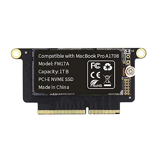 FLEANE FM17A 1TB PCIE 3.0x4 NVME 3D NAND TLC フラッシュ SSD MacBook Pro Retina A1708 (2016-2017) 用 DIYツール付属 (1TB)