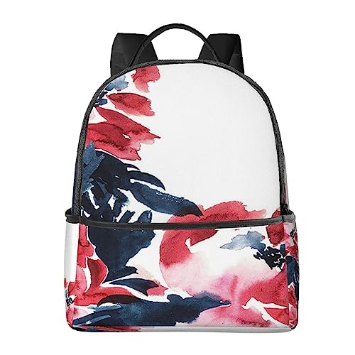 Sac à dos d'affaires BAFAFA noir pivoines : bagage cabine ordinateur portable et sport
