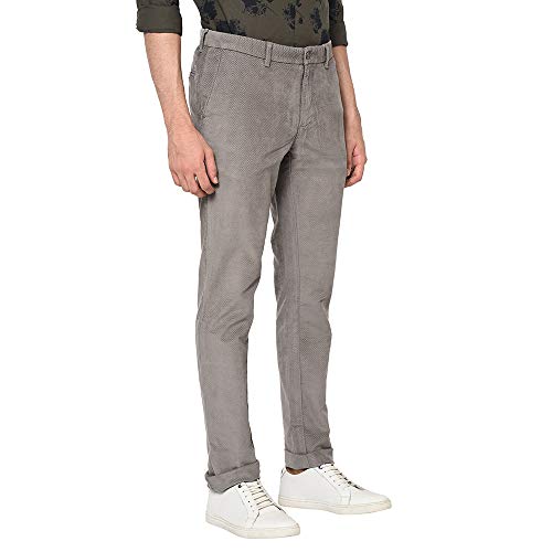 Image of Blackberrys Men's Cotton Slim Fit Casual Trousers