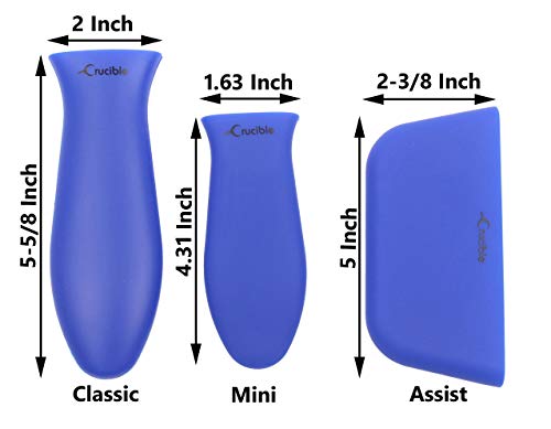 Silicone Hot Handle Holders 3-Pack Mix (Blue) #TOP3