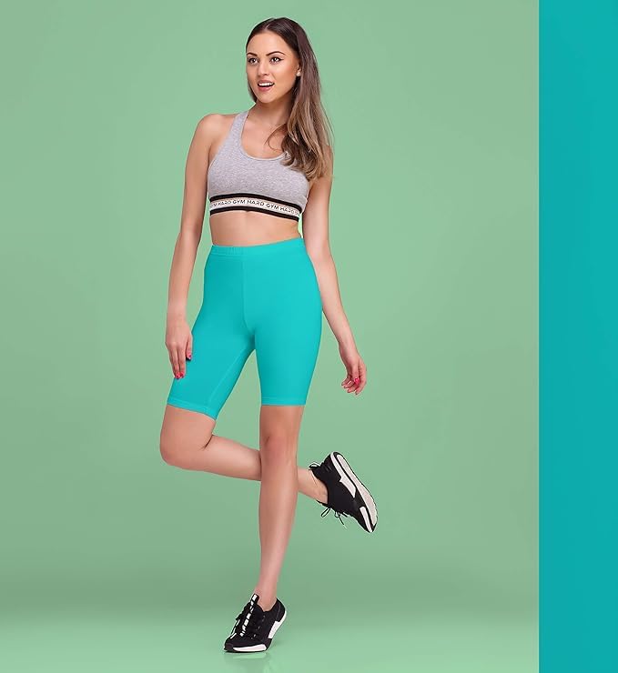 Image of DIVING DEEP Womens Slip Shorts for Under Skirt Shorts for Women & Girls High Waisted Women's Shorts | Stretchable Skin Fit Shorties Tights for Women & Girls | Cycling Shorts for Women