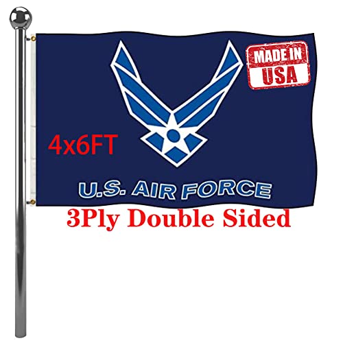 Jayus US Air Force Wing Military Flags 4x6 Outdoor Double Sided Heavy Duty United States Air Force Flag Banner with 2 Grommets