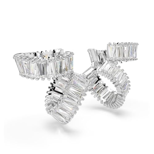 Ariana Grande Crystal Ear Cuff Earring Pair in Rhodium Finish - Part of the Ariana Grande x Swarovski Capsule Collection3