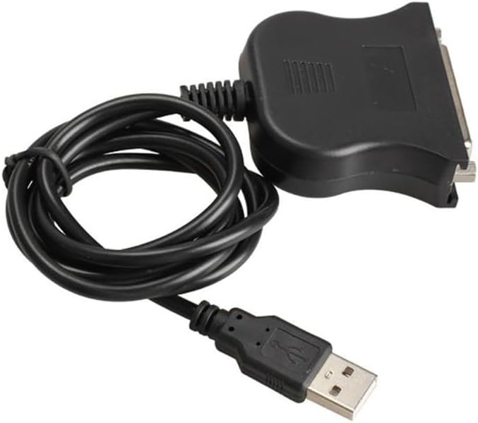 USB DB25 25Pin Male to Female Printer Parallel Port IEEE 1284 LPT Adapter Converter Cable Cord Parallel Port Converter H8WD