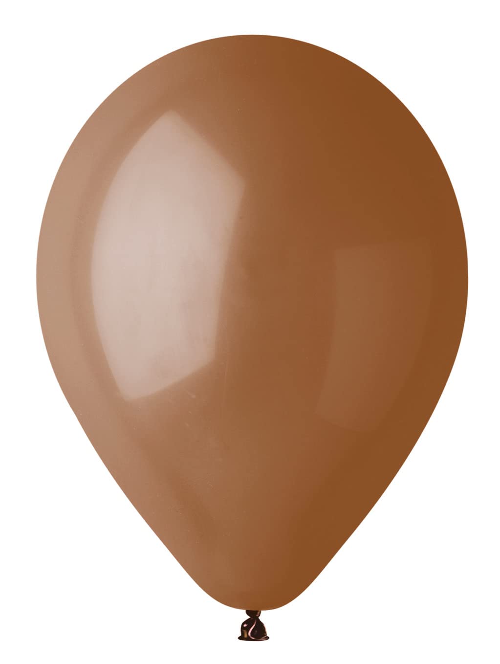 Pack 100 balloons in natural latex Premium Quality G120 (Ø 33cm / 13"), moka brown