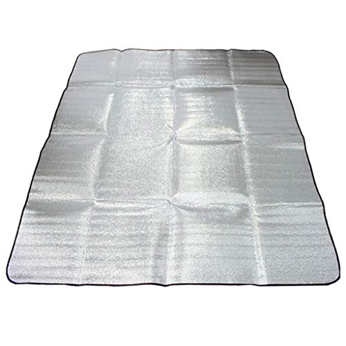 U/D Waterproof Aluminum Foil Eva Camping Mat Folding Sleeping Picnic Beach Outdoor Tent Sleeping Pad Air Mattress Mat Pad Moisture Proof Picnic Blanket Cushion Mat #TOP28