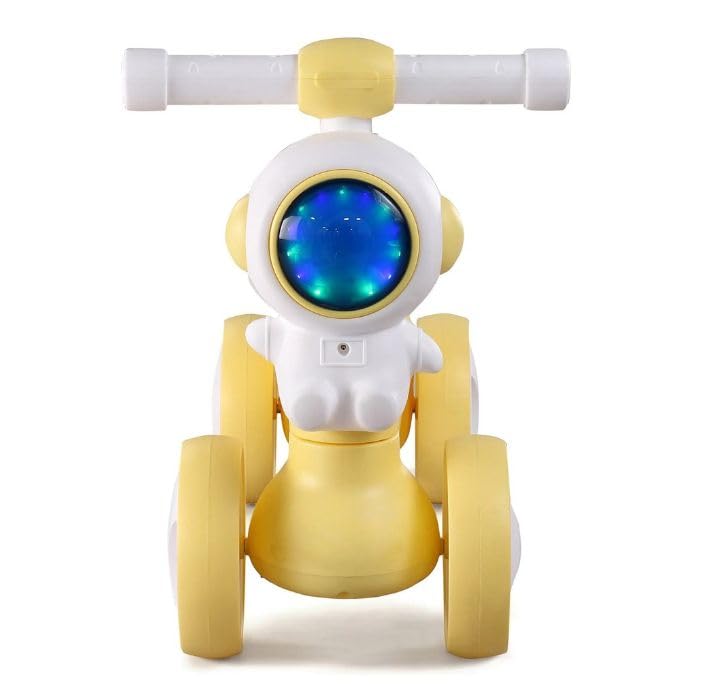 JoyRide AstroBug Toddler Ride-On Toy, 4-Wheel Space-Themed Balance Rider with LED Lights, (Yellow)-image-17