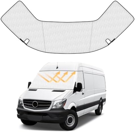 thumbnail interactive-video image 1 of ULROLIT Windshield Sun Shade For Dodge RAM ProMaster Accessories 2014-2024, Foldable 1 of 11