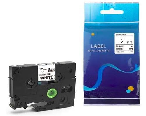 20x Kompatibel Schriftbänder als Ersatz SCHWARZ auf WEIß für Brother P-touch Bänder TZe-231 Tze231 Tz-231 Tz Tape P-touch schriftband 12mm 0.47 White für Beschriftungsgerät Ptouch h105 1000 1005 1010