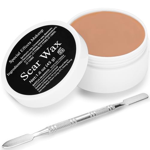 CCbeauty Narbenwachskit professionelles Formwachs Spezialeffekte Bühne falsche Wunden Make-Up-Wachs (45 g) + Spatel-Werkzeug
