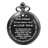 levonta Gifts for Husband Birthday from Wife Unique Pocket Watch, Personalized Gifts for Him (Husband How Special You are to Me)