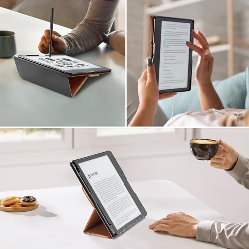 Image of CoBak Case for Tablet Reader - All New PU Leather Cover with Auto Sleep Wake Feature for Tablet Reader 10.2 inch 2022 & 2024 Released with Pen Holder (not Compatible with Remarkable),Bloomwave