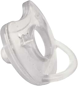 ZKMAGIC Chupeta Premium Soft 100% Silicone Rn Bico Redondo Tam1 (0 A 6 Meses) Marca Sonne Transparente