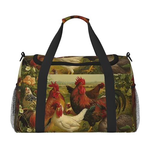 Sac de voyage avec imprimé ferme finis les bagages trop lourds en cabine