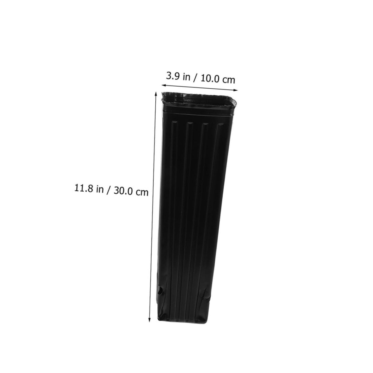 Artibetter 60 Pots D’arrosage Épais en Polypropylène Noir, 10x30 Cm, Pots Carrés Profonds pour Semis, Pépinière et Culture de Plantes, Drainage pour Jardin et Arbres Fruitiers