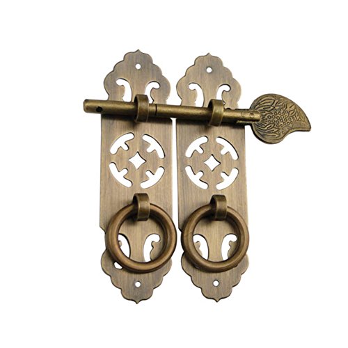 Preisvergleich Produktbild Reines Kupfer Türgriffe / Bücherregal Handle / Chinesische Antik Klassische Ziehen / Metall Kupfer Beschläge Und Griffe Schrank-A
