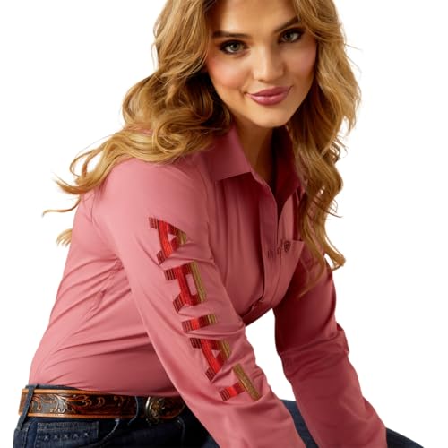 Ariat Women's Team Kirby Stretch Mauvewood Shirt4