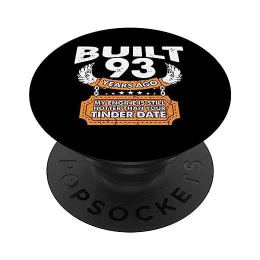 Motor más caliente que la fecha - 93 años 93 cumpleaños PopSockets PopGrip Intercambiable