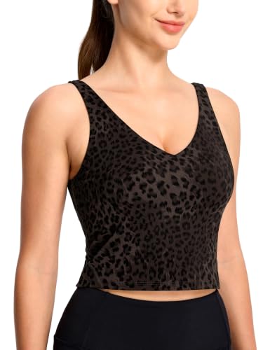 Image of THE GYM PEOPLE Womens' Sports Bra Longline Wirefree Padded with Medium Support
