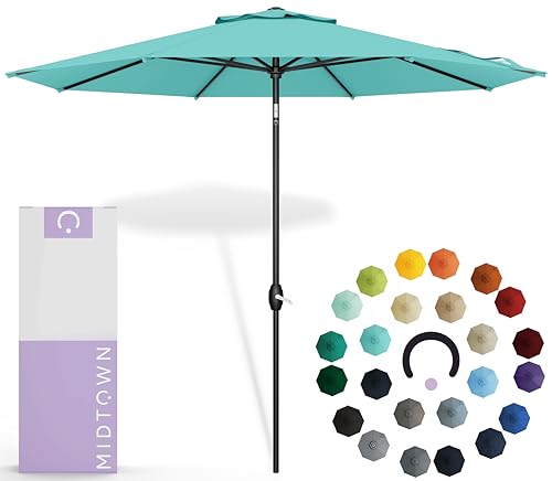 Midtown Umbrellas Sunbrella Umbrella 9 Feet Outdoor Umbrella With Sunbrella