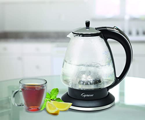 Tetera eléctrica Capresso vidrio y acero inoxidable 6 tazas miniatura 7