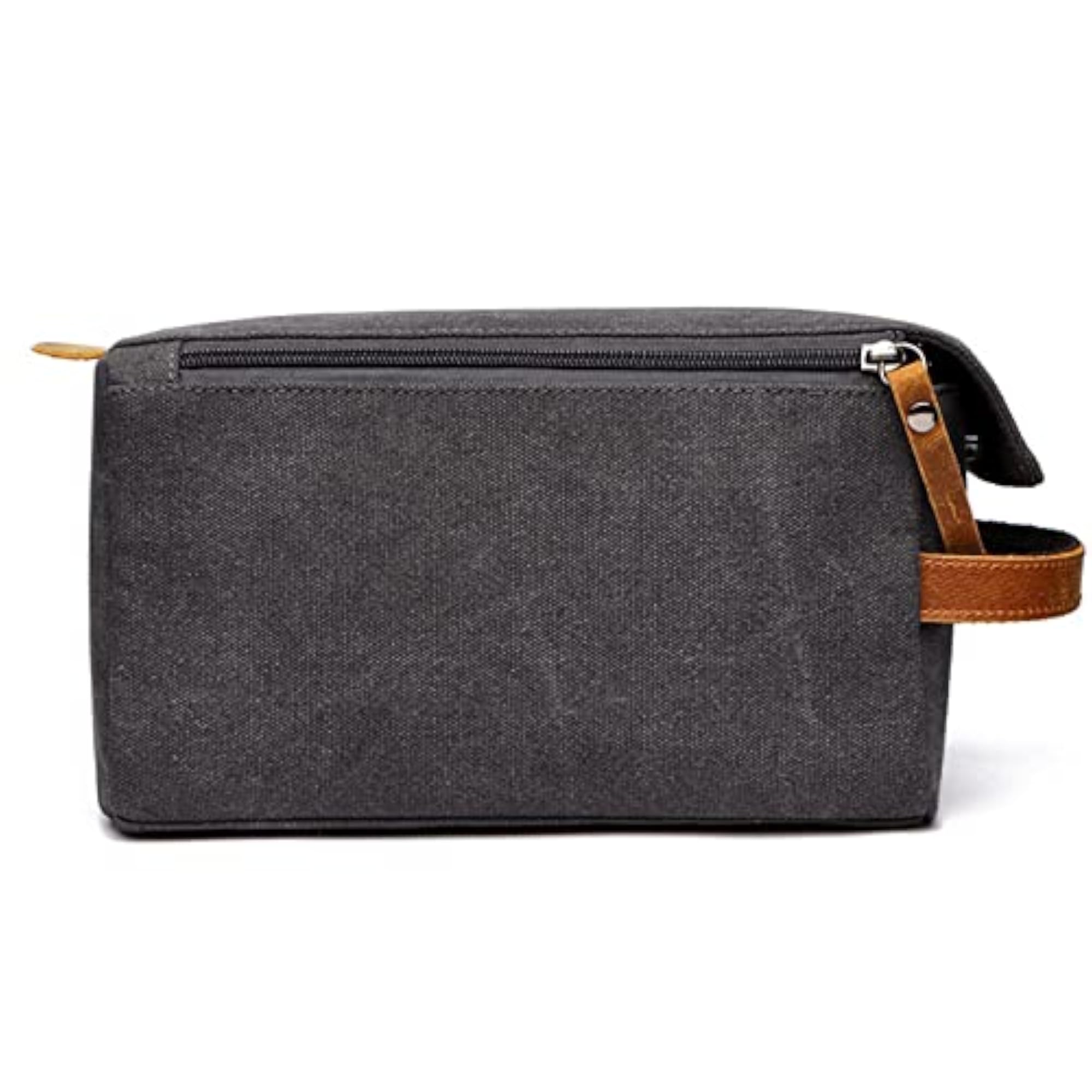 Unisex Vintage PU Canvas Compact Travel Makeup Bag