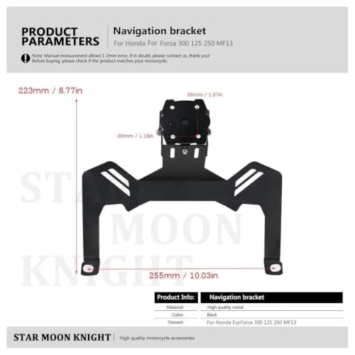 Support GPS moto pour Forza MF13 fixation smartphone sécurisée écran