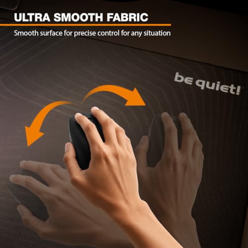 Image of be quiet! Mousepad XL, Black, Extra Large Gaming Desk Mat
