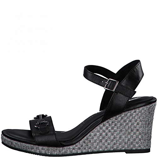 Tamaris Sandali da donna con zeppa, in pelle