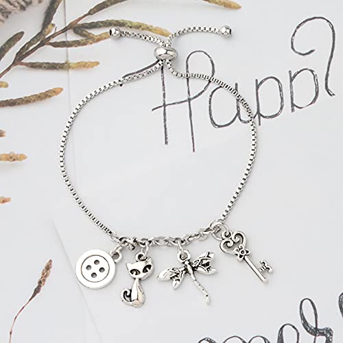 UJIMS Horror and Fantasy Film Inspired gift Horror Charm Bracelet Horror Movie Jewelry Cartoon Movie Fans Gift3