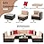 Shintenchi 6 Pieces Patio Furniture Sets Outdoor All-Weather Sectional Patio Sofa Set PE Rattan Manual Weaving Wicker Patio Conversation Set with Glass Table&Ottoman Cushion and Red Pillows, Beige