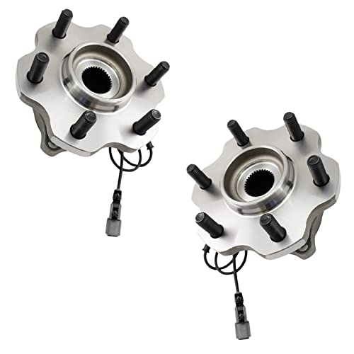 Image of TRQ Rear Driver and Passenger Side Wheel Bearing and Hub Assembly Set 2 Piece Compatible with 2011-2013 Infiniti QX56 2014-2022 QX80 2017-2022 Nissan Armada