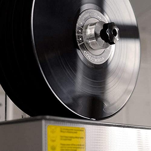 Pulitore a ultrasuoni per Dischi in Vinile, Macchina per la Pulizia dei Dischi a ultrasuoni da 4 Litri, 140 W con stendino e Timer, Ideale per Dischi in Vinile da 12 Pollici