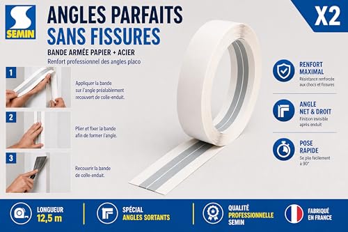 Bande armée Semin 12.5m en acier galvanisé pour des angles sortants parfaits - 2