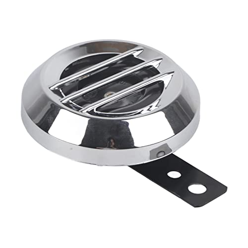 Klaxon électrique Moto, Hupe 12V Verchromt, Klaxone Sports Motés, Sirène de Klaxon électrique universel pour moto, haut-parleur rond étanche 12 V 110 dB