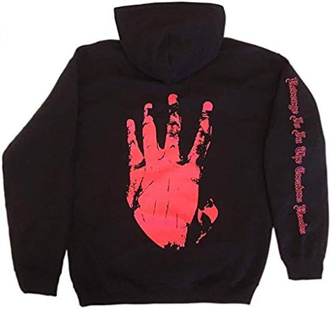 Gaonana Hoodie Xxxtentacion Revenge Cool Rap Graphic Pullover Hooded Long Sleeve Top (L, Black)