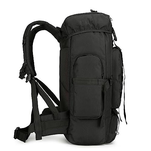 Mochila de Senderismo Militar 45L Negra miniatura 2