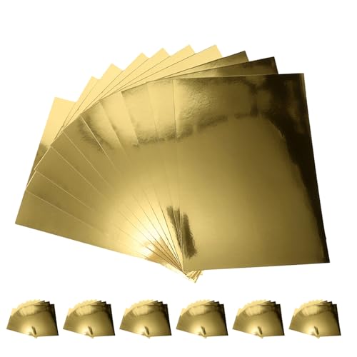 Papier cartonné doré effet miroir haut de gamme pour carterie créative Cabilock