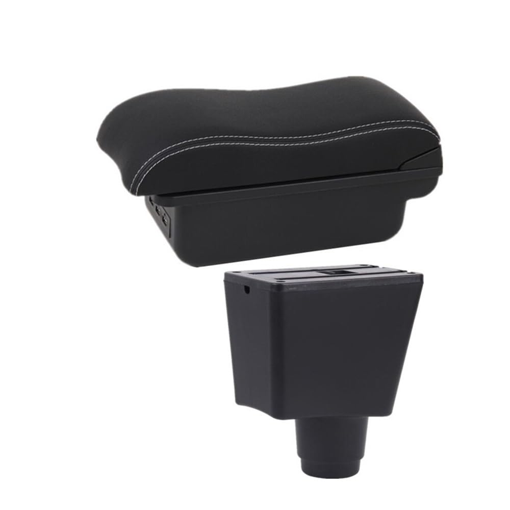 Yulegudi B2 Black White 3Usb Car Armrests For Renault For Logan 2 For Sandero 2010-2020
