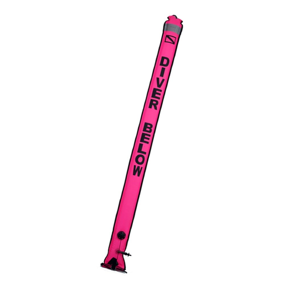 Marker Boje Tauchen 210D Nylon Signalschlauch mit Reflektorstreifen, 100.1 cmx 15.0 cm, für Orange/Gelb/Pink
