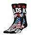 Meaudiwes Fashion Dress Decor Socks, Comfortable Work Leisure Sports Socks For Girls And Boys Usa American Flag Worlds Best Dad Ever