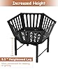 Waaliji 22.5 Inch Portable Hexagon Fire Pit with Travel Bag — Heightened Smokeless Design Outdoor Wood Burning Fire Pit for Camping, Backyard, Patio, Bonfire, Picnic and BBQ, Vertical Hollow Style #5