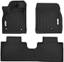 OEDRO Floor Mats Compatible for 2021-2023 Ford Mustang Mach-E, Unique Black TPE All-Weather Guard Includes 1st and 2nd Row: Front, Rear, Full Set Liners